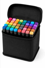 Estojo com 36 canetinhas coloridas